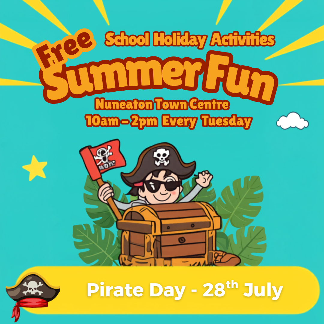 Summer fun – pirate -square